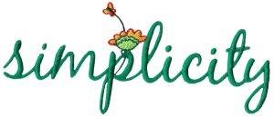Picture of Enjoy Simplicity Machine Embroidery Design