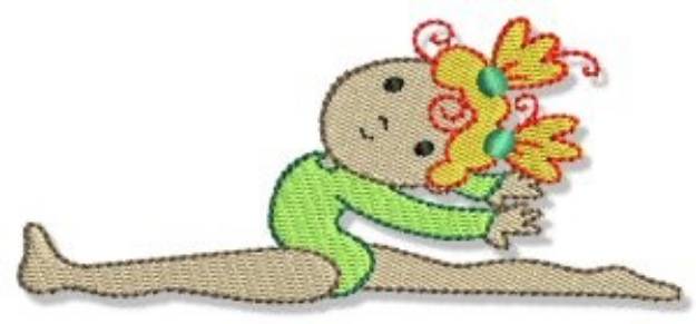 Picture of Little Gymnast Splits Machine Embroidery Design