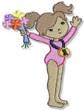 Picture of Little Gymnast Gold Medal Machine Embroidery Design
