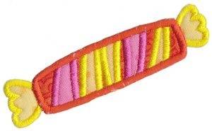 Picture of Striped Candy Applique Machine Embroidery Design