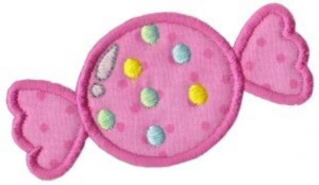 Picture of Pink Candy Applique Machine Embroidery Design