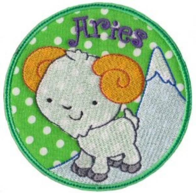 Picture of Aries Applique Machine Embroidery Design