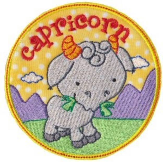 Picture of Capricorn Applique Machine Embroidery Design