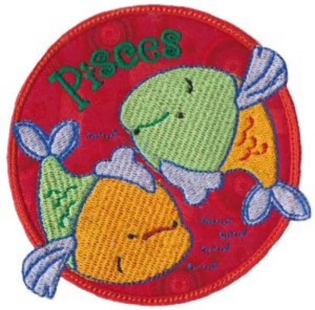 Picture of Pisces Applique Machine Embroidery Design