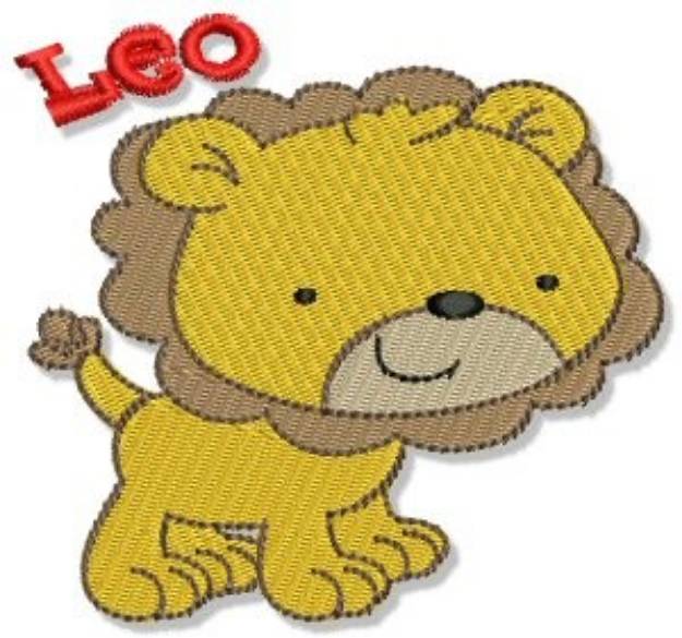 Picture of Leo Lion Machine Embroidery Design