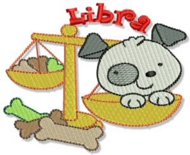 Picture of Libra Puppy Machine Embroidery Design