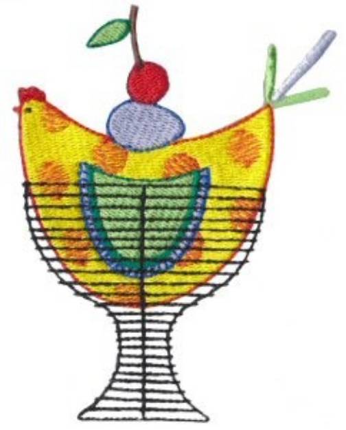 Picture of Kitchen Chicken Machine Embroidery Design