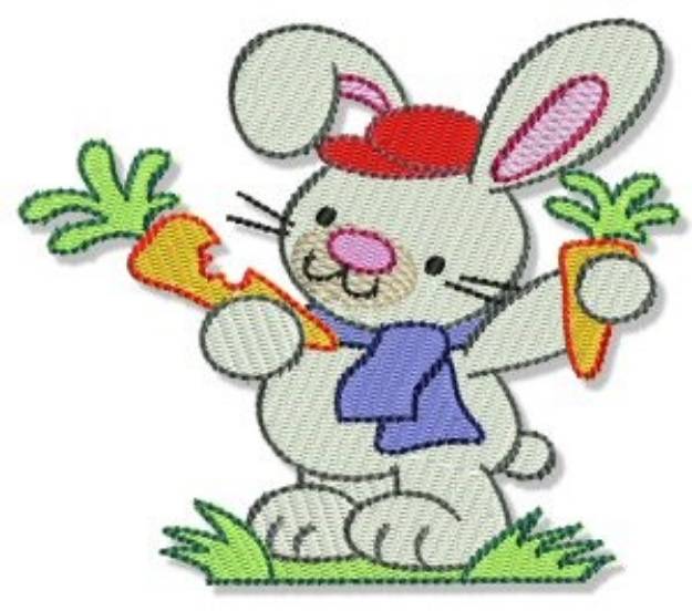 Picture of Hippity Hop Bunny Machine Embroidery Design