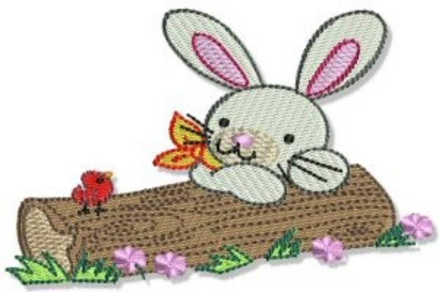 Picture of Easter Rabbit & Cardinal Machine Embroidery Design
