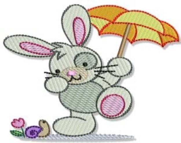 Picture of Easter Bunny & Snail Machine Embroidery Design