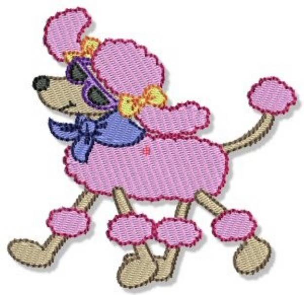 Picture of Stylish Poodle Machine Embroidery Design