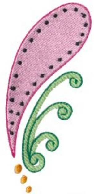 Picture of Pretty Paisley Machine Embroidery Design