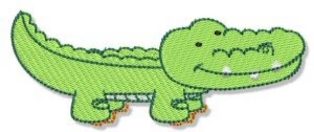 Picture of Mighty Jungle Alligator Machine Embroidery Design