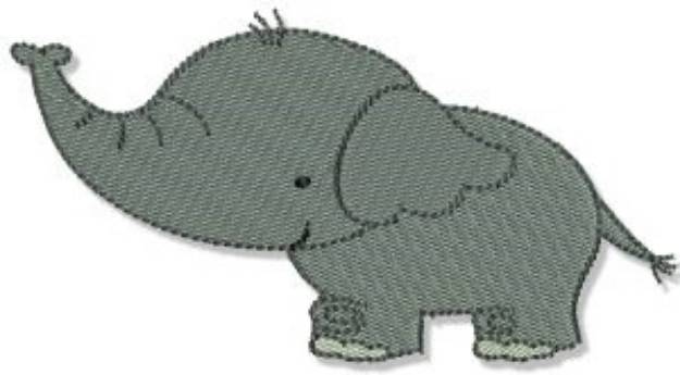 Picture of Mighty Jungle Animal Elephant Machine Embroidery Design