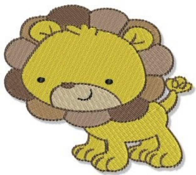 Picture of Mighty Jungle Lion Machine Embroidery Design