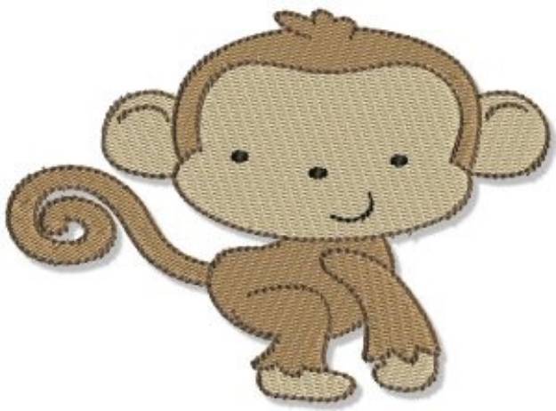 Picture of Mighty Jungle Monkey Machine Embroidery Design
