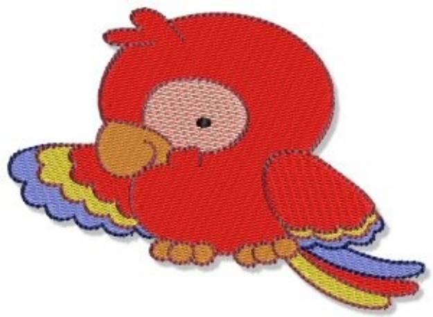 Picture of Mighty Jungle Parrot Machine Embroidery Design