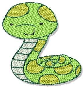 Picture of Mighty Jungle Snake Machine Embroidery Design