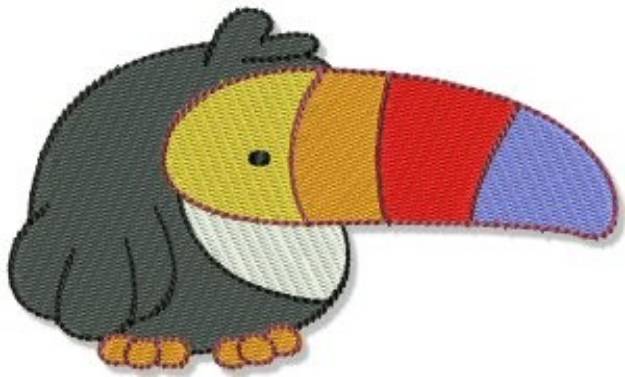 Picture of Mighty Jungle Toucan Machine Embroidery Design