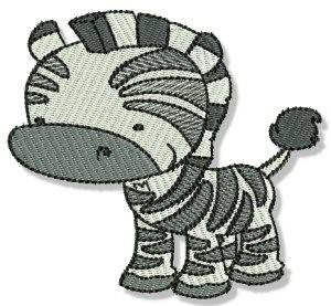 Picture of Mighty Jungle Zebra Machine Embroidery Design