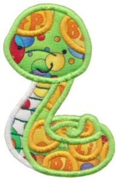 Picture of Mighty Jungle Snake Applique Machine Embroidery Design