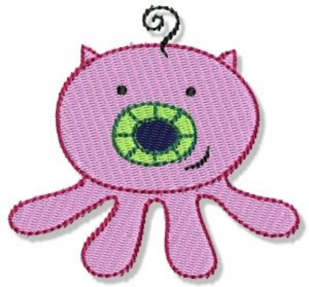 Picture of Lil Piggy Monster Machine Embroidery Design