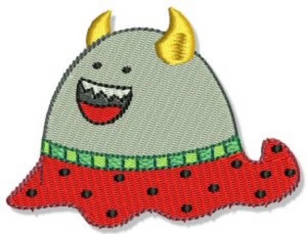 Picture of Lil Horned Monster Machine Embroidery Design