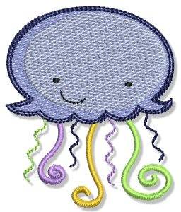Picture of Sea Jellyfish Machine Embroidery Design