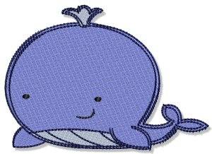 Picture of Blue Whale Machine Embroidery Design