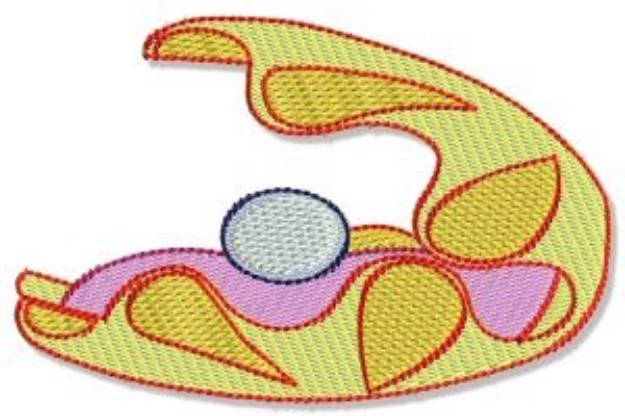 Picture of Sea Oyster & Pearl Machine Embroidery Design