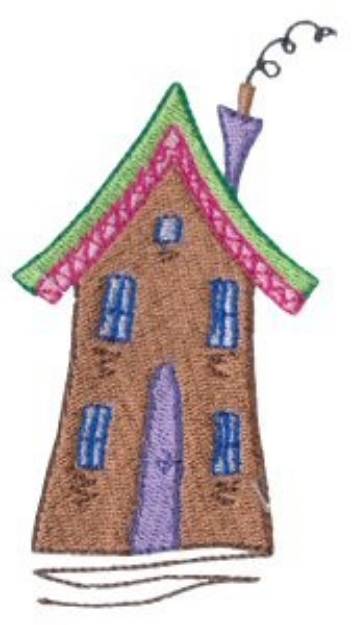 Picture of Dinky Doodle House Machine Embroidery Design