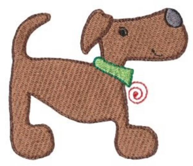 Picture of Dinky Doodle Puppy Machine Embroidery Design