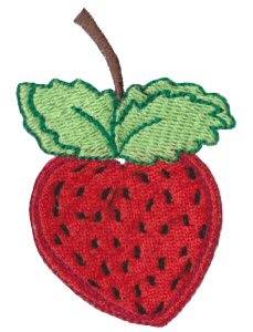 Picture of Dinky Doodle Strawberry Machine Embroidery Design