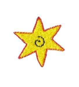 Picture of Dinky Doodle Star Burst Machine Embroidery Design