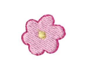 Picture of Dinky Doodle Pink Flower Machine Embroidery Design