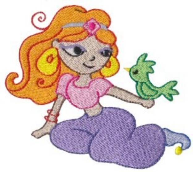 Picture of Magical Genie & Parrot Machine Embroidery Design