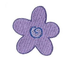 Picture of Blue Flower Machine Embroidery Design