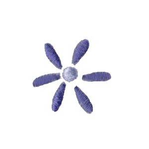 Picture of Blue Daisy Machine Embroidery Design