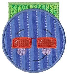 Picture of Cool Face Applique Machine Embroidery Design