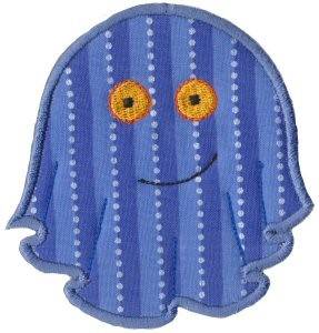 Picture of Ghost Face Applique Machine Embroidery Design