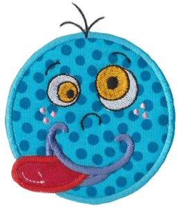 Picture of Silly Face Applique Machine Embroidery Design