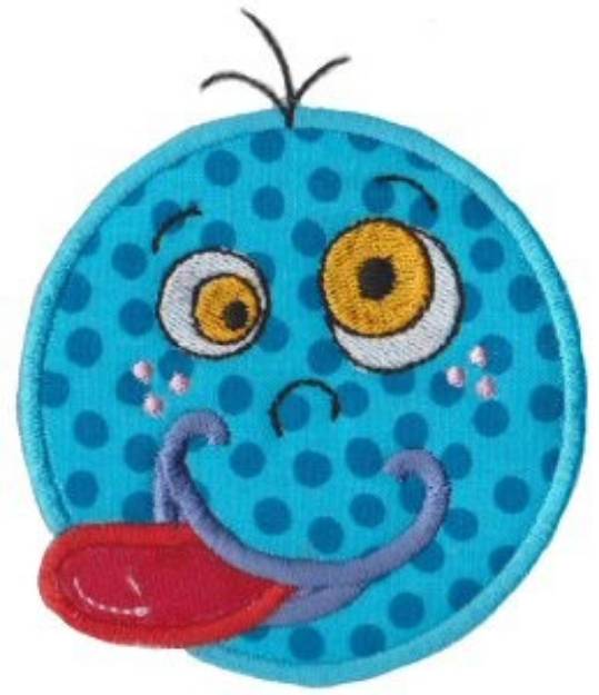 Picture of Silly Face Applique Machine Embroidery Design