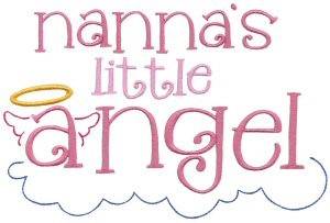 Picture of Nannas Little Angel Machine Embroidery Design