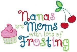 Picture of Moms With Frosting Machine Embroidery Design