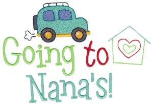 Picture of Going To Nanas Machine Embroidery Design