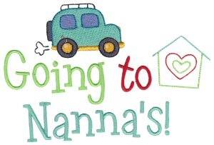 Picture of Going To Nannas Machine Embroidery Design