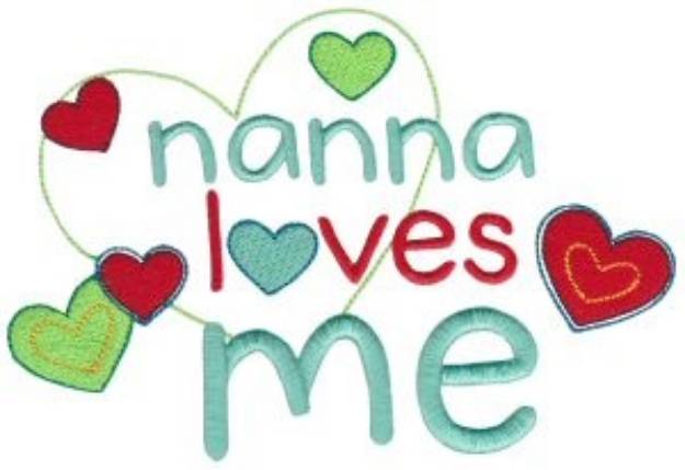 Picture of Nanna Loves Me Machine Embroidery Design