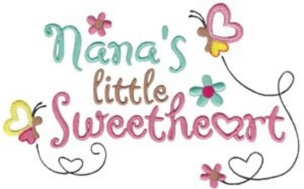Picture of Nanas Little Sweetheart Machine Embroidery Design