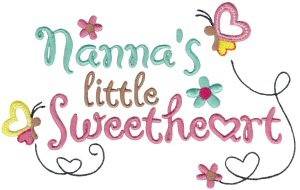 Picture of Nannas Little Sweetheart Machine Embroidery Design