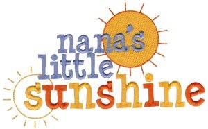 Picture of Nanas LIttle Sunshine Machine Embroidery Design